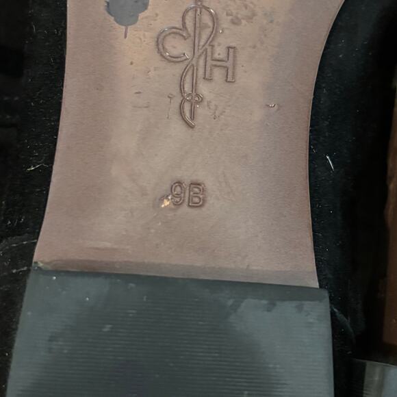 Cole Haan Black Suede Knee High Cuffed Boot - size 9B - Picture 3 of 5